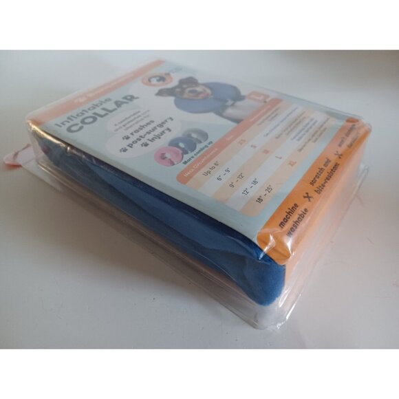 Bencmate Inflatable Collar Blue for Dogs & Cats Soft Pet Recover L - Picture 6 of 15